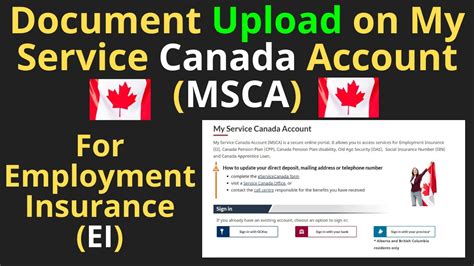 My Service Canada Account (MSCA) .